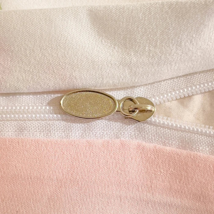 Parure de lit design cœur floral- Ensemble 3 pièces avec Housse de couette et taies - style moderne et élégant