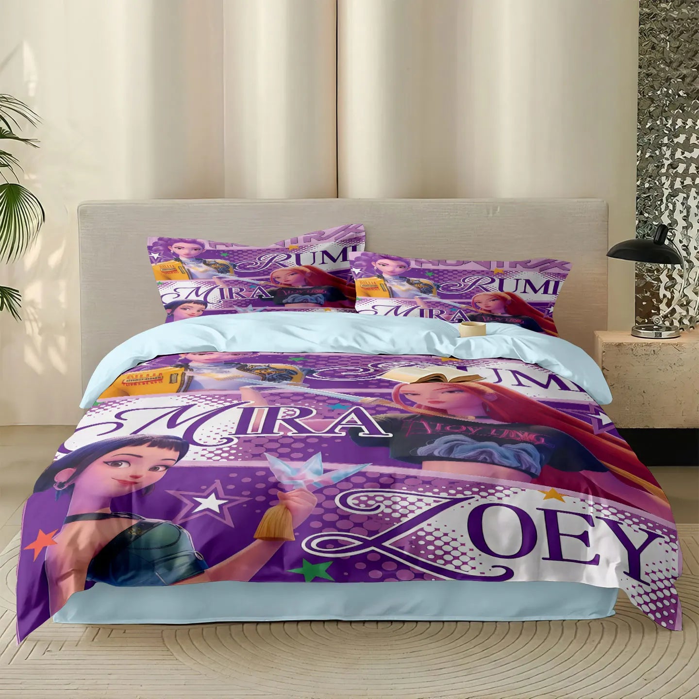 Parure de lit manga K-Pop- Housse de couette imprimée - Multi-taille